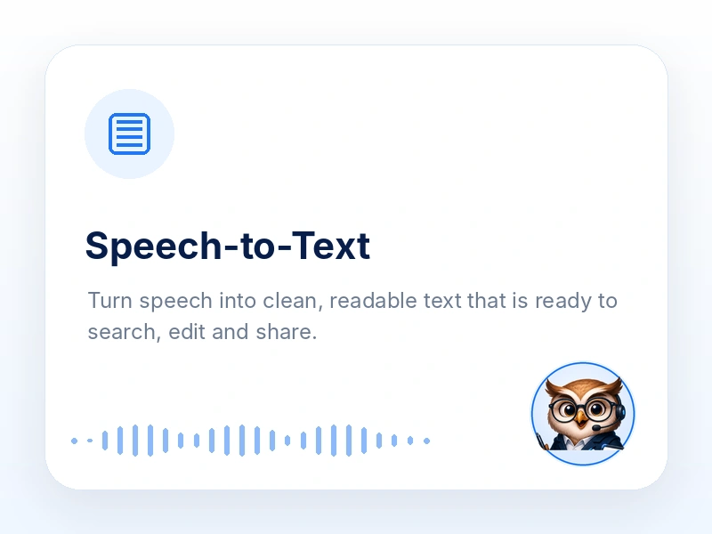 Multilingual speech to text illustration