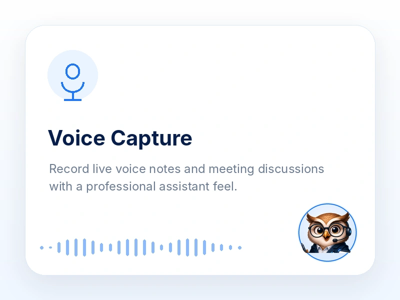 Live voice capture illustration